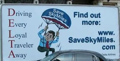 Save SkyMiles Billboard, source FlyerTalk