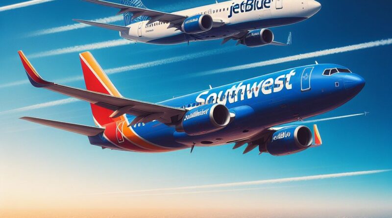 Southwest & JetBlue (generated by DALL-E 3)